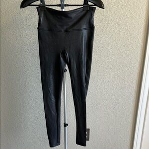 SPANX Faux Leather Black Leggings